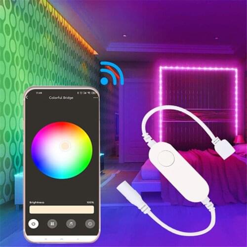 Tuya Zigbee Smart LED Light Strip 5-24V RGBW Controller Indoor Light Strip Smart Remote Control Support Alexa Google Assistant
