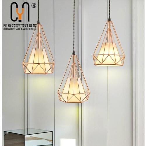 Vintage iron cottage living decor lighting for boys room handmade wicker lustres lamparas de techo luzes de teto hanglampen