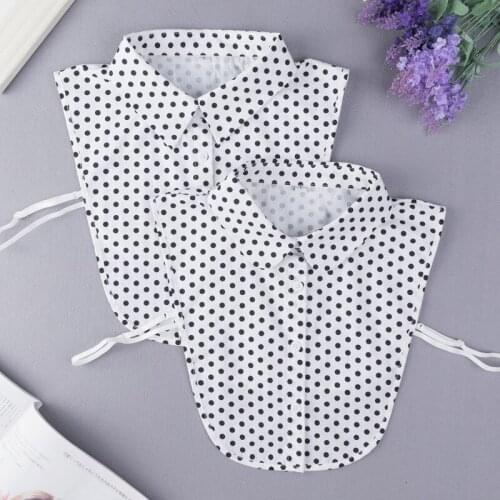 YSMILE Y Newest Women Dots Fashion Fake Collar All Match High Quality Shirt Blouse Decoration Collar Female Clothes Accessories