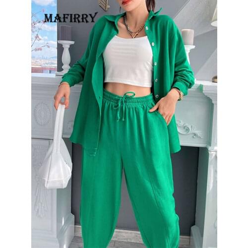 Womens Sexy Off Shoulder Homewear Solid Long Sleeve Casual Wide Leg Pants Suits Female O-Neck Two Piece Suit Full Length Sets