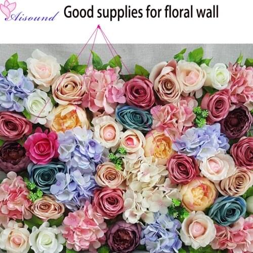 15PCS 10cm DIY Artificial Peony Flower Head Multicolor Road lead Wedding Flower Bouquet Hotel Background Wall Decor Crafts Flori