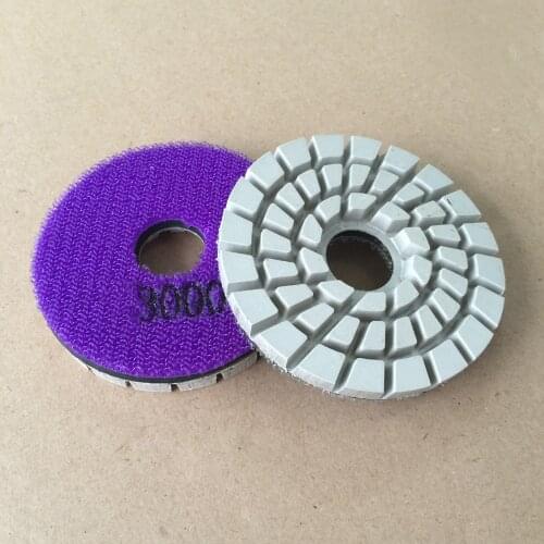 3" Diamond Resin Granite Polishing Pads in Wet Use