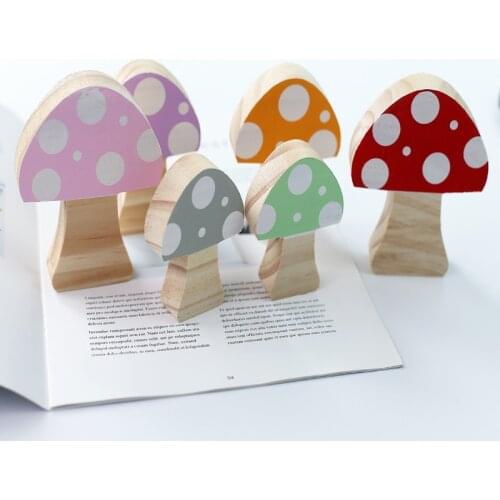 3pcs/set Wooden Mushroom Building Blocks Ornaments INS Nordic Kids Room Decoration Wood Toys Figurine Nursery Decor Photo Props