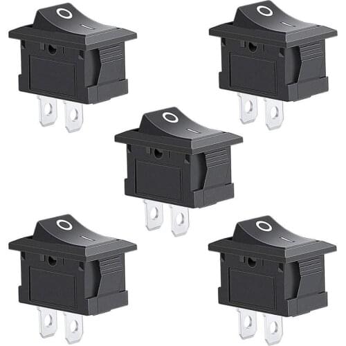 5pcs 2 Pin Snap-in On/off Position Snap Boat Rocker Switch 12v/110v/250v Ot8g