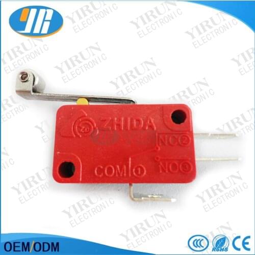 Free shipping 10Pcs/lot Microswitch Long Lever Arcade Game Machine Parts/cabinet accessories