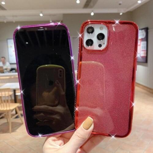 Shiny Bling Diamond Glitter Case For iPhone 12 11 8plus Pro Max SE2020 XR XS 6 6s 7 8 Soft TPU Cover