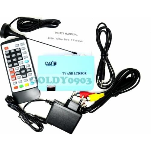 EU plug Digital TV Box LCD/CRT VGA/AV Tuner DVB-T Free View Receiver Converter