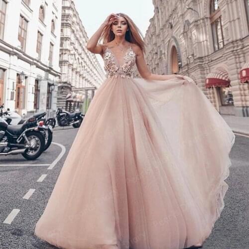 Champagne Beading Flowers Prom Dresses Saudi Arabia Backless Evening Wear Middl East Women Celebrity Dress платья для выпускно