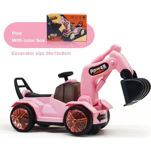 Excavator Toy Engineering Car New Childrens Electric Universal Excavator Excavator Model Tractor Toy For 3-6 years old boy Gift