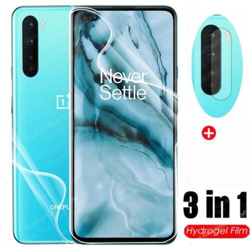 3 in 1 Hydrogel Film On For OnePlus Nord Full Cover Screen Protector For One Plus Nord Camera Lens Protective Film Not Glass