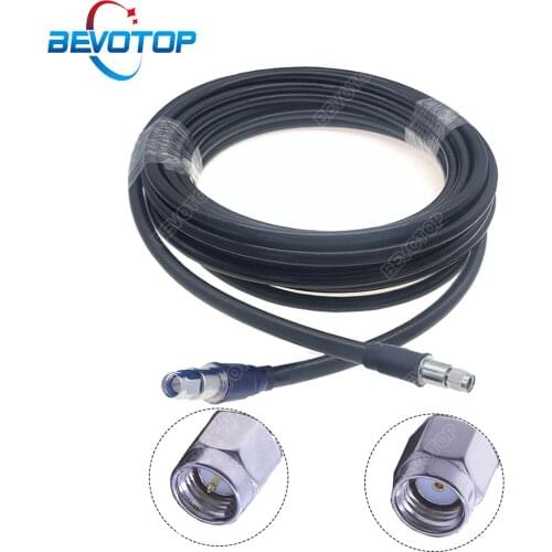 Low Loss LMR400 Cable RP-SMA Male to SMA Male Plug RF Adapter Pigtail 50 Ohm WIFI Antenna Extension Cable Signal Booster Jumper