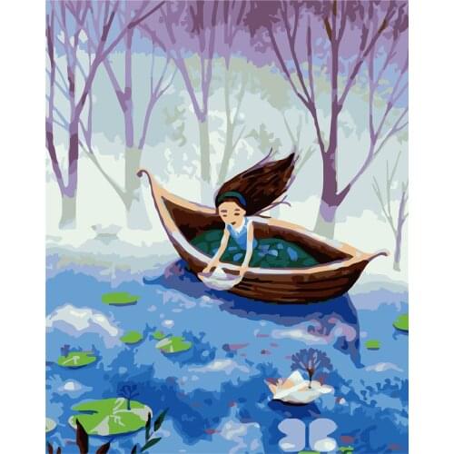 Allegro Great Frame Diy Painting By Numbers Drawing On Canvas Adult Child Handpainted Gift Home Decor Wall Art 40x50cm