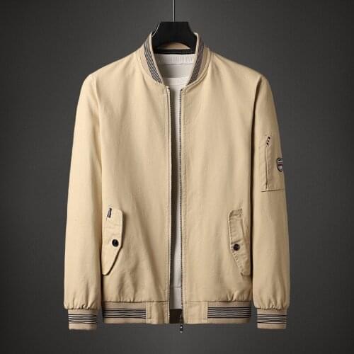 Bomber Jacket Men Military Army Jacket 2021 New Spring Autumn Thin Coat Mens Casual Windbreaker Jacket Stand Collar Chaquetas