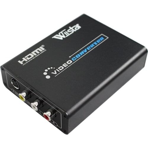 BEST SOLUTION VS8812 HDMI to AV/Svideo Video Converter HDMI 2 RCA/SVIDEO+S VIDEO Switcher Adaptor 1080P HD Free Shipping