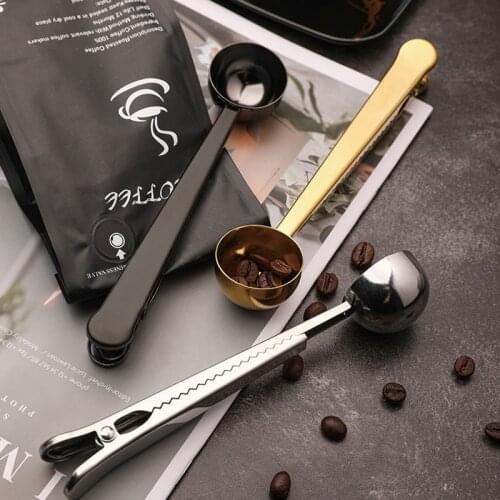 Measuring Spoon Stainless Steel Multifunctional Measuring Spoon Milk Powder Clip Kitchen Sealable Clip Household Tools