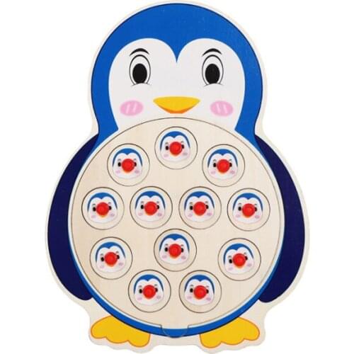 Cartoon Animal Memory Chess Wooden Toy Animal Shape Number Match Educational Toy For Children 3 Years Old Math Toy Gifts