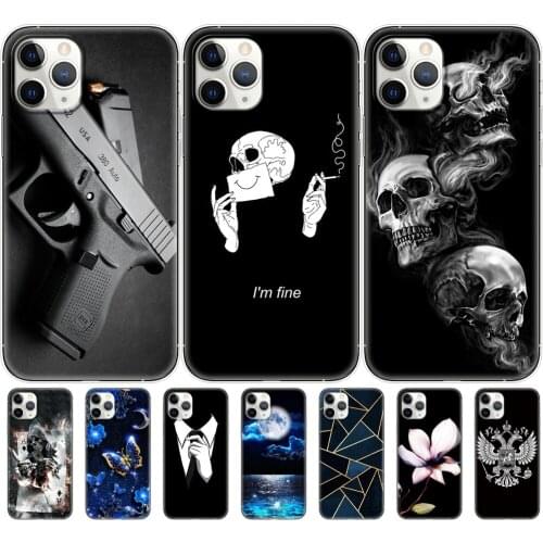 Soft Silicone Cover Phone Case For iphone 11 Case for iphone 11 pro max eleven coque etui bumper back cover full 360 protective