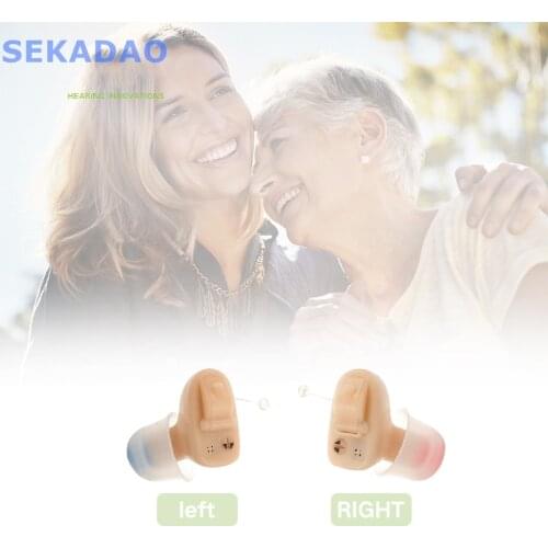 NEW Best Super Mini Hearing Aid Digital CIC Hearing Aids Adjustable Tone Sound Amplifier Portable Deaf Elderly Digit Hearing Aid