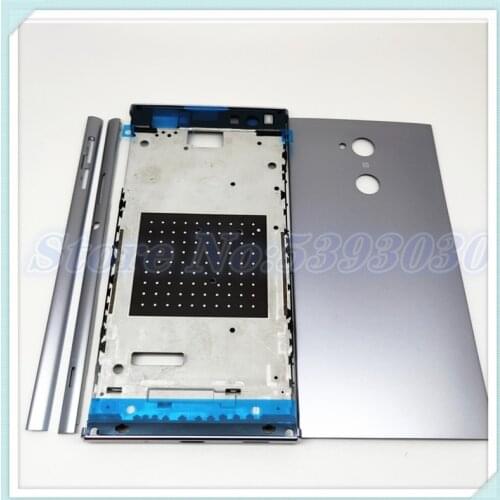 New Original Full Housing Middle Front Frame Bezel Housing For Sony Xperia XA2 Ultra C8 H4233 H3213 With Battery Back Cover+Logo