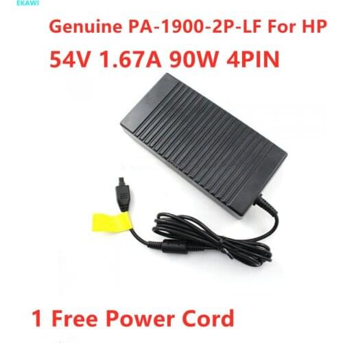 Genuine 54V 1.67A PA-1900-2P-LF AC Adapter For HP 5066-2164 5066-5569 PA-1900-2P2 JL383AABA Laptop HPE 2530 8G POE SWITCH J9774
