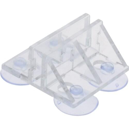 Plastic Aquarium 5mm Glass Suction Cup Divider Sheet Holder Clip