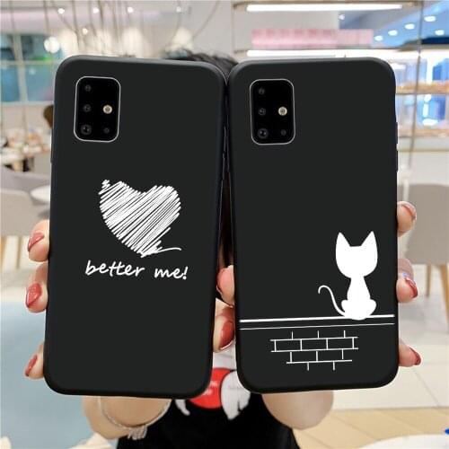 Cute Silicone Case For Samsung Galaxy A20E A20 A30 A21S A40 A41 A50 A51 A70 A71 S9 S10 S20 S21 Plus Note 10 20 Ultra TPU Capa