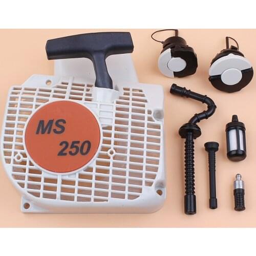 Recoil Starter Fuel Oil Tank Cap Hose Line Filter Kit For STIHL MS210 MS230 MS250 MS 250 230 210 Chainsaw Spares Parts