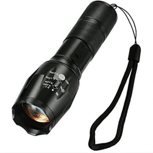 Led flashlight Ultra Bright torch XM-L T6 Hunting Camping light 5 switch Modes Zoomable Bicycle Light use