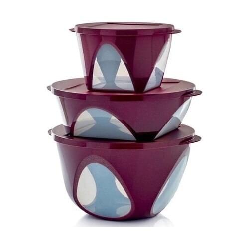 Tupperware Passion Set 3 Piece Storage Container