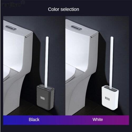Intelligent Ozone Disinfection Toilet Brush Wall-Mounted Smart Toilet Brush Wc Silicone Cleaning Brush Bathroom Accessories Set