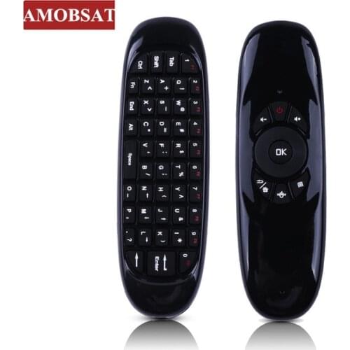 C120 TV Universal Remote Control Air Mouse Without Voice Rechargeable 2.4G Wireless Keyboard for Android TV BOX With Keyboard