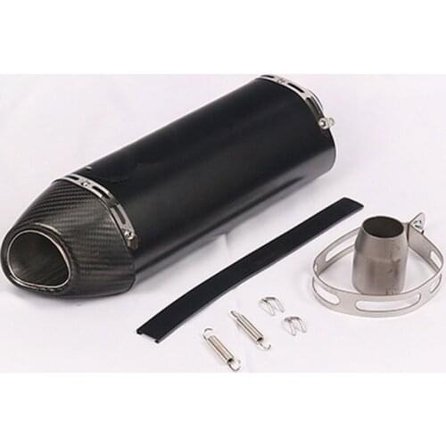 51mm Universal Motorcycle Exhaust Carbon Fiber Muffler Escape Moto Pipe 420mm pitbike for gsr 600 cb650f R77 RS MT07 R3