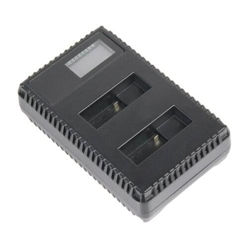 Dual Port USB Battery Charger with LCD Screen Display for Gopro Hero 4 3+ Sports camera accessories