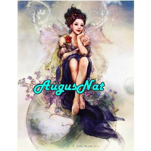 Butterfly girl diamond painting woman full round dimond embroidery diamant rhinestones picture oil paint by number canvas paint