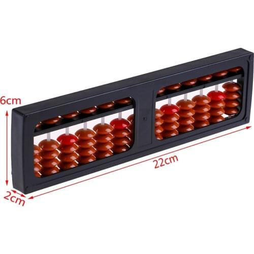 17 Digits Abacus Soroban Beads Column Kid School Learning Aids Tool Math Business Chinese Traditional Abacus Educational Toys