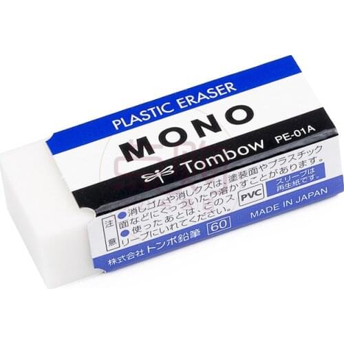 4Pcs TOMBOW MONO Zero Plastic Eraser Professional Drawing Eraser PE-01A/03A Rubber borrachas escolar material escolar borrachas