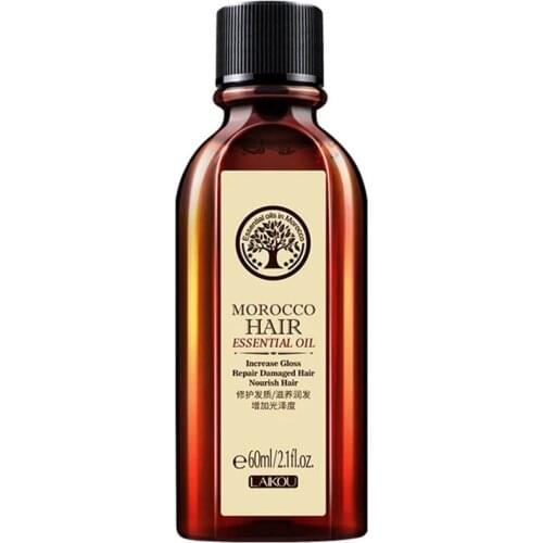 60ml Morocco Argan Oil Free Clean Hair Curly Essential Oil Hair Care Treatment Oil For Repairing Dry Damaged Hair Growth