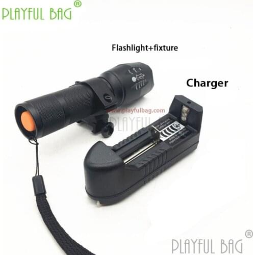 Outdoor activity CS Jinming M4 retrofitted accessories strong light charger flashlight toy water bullet gun best gift Z10