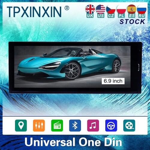 6.9 Inch Android 10 Car Multimedia Player 1DIN Universal GPS Navigation Auto Radio Receiver For TOYOTA FORD KIA HYUNDAI NISSAN