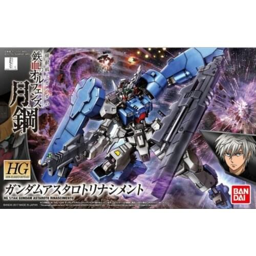 BANDAI GUNDAM HG 1:144 ASTAROth Rinascimento Gundam model assembled Anime action figure toys Decoration Kids Toy Gift