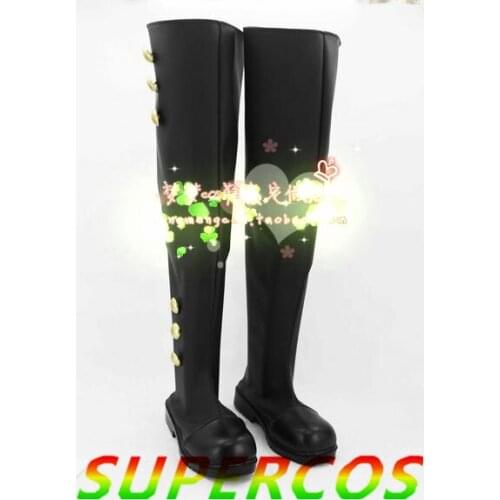 Free Shipping! Seraph of the End Ferido Bartley Cosplay Shoes Boots Professional Handmade! Perfect customize for you