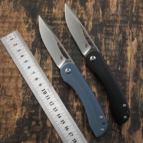 CH3015 new D2 steel blade folding knives G10 handle flipper outdoor camping survival hunting pocket EDC tool fruit knife