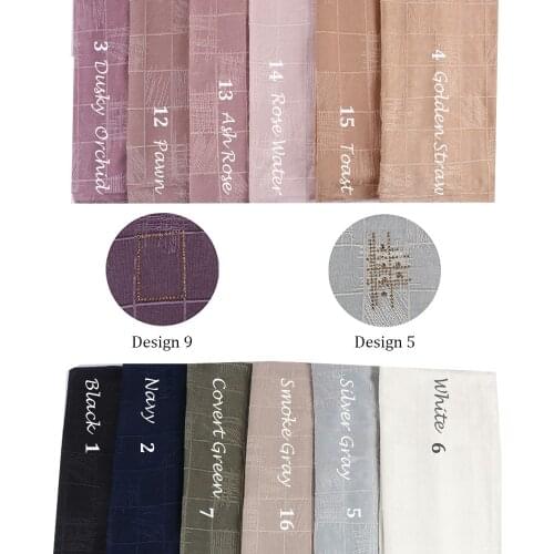 Dbs Design 5 mix colors 2 designs 2020 Wholesale newest muslim women diamond jersey hijabs Netherlands scarves dbs05