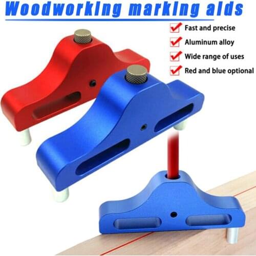 Woodwork Gauge Line Mark Center Scriber Line Finder Tool Durable Aluminum Alloy In Stock
