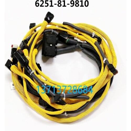 For Komatsu Excavator Parts PC400-8 Engine Injector Line Cummins Engine 6251-81-9810