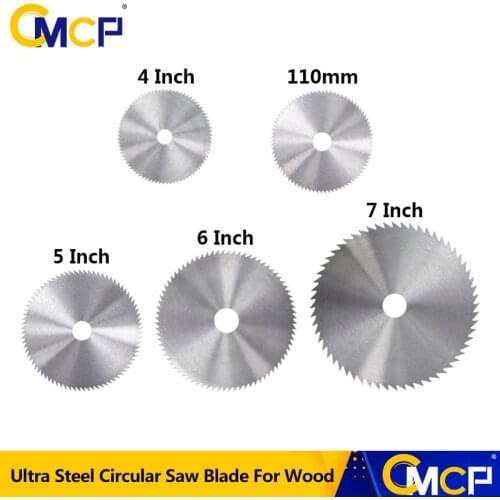 CMCP 4-7Inch Ultra Thin Steel Circular Saw Blade For Wood Bore Diameter 16/20/25mm Cutting Disc For Rotary Tools Cutting Wheel