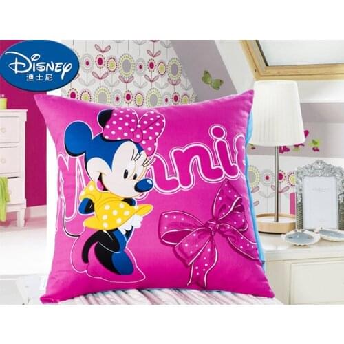 Disney Minnie Mickey Mouse Cushion Case Pillow Case Cotton Cartoon Children girl boy kids Cushion Case Cover