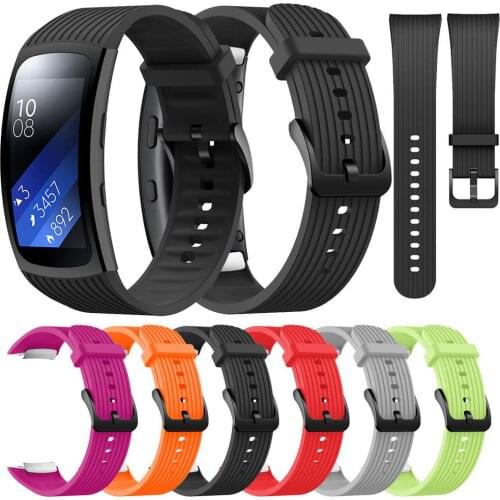 For Samsung Gear Fit 2 Pro Sport Soft Silicone Replacement Watch Band Wrist Strap Smart watch Wearable accessories #830
