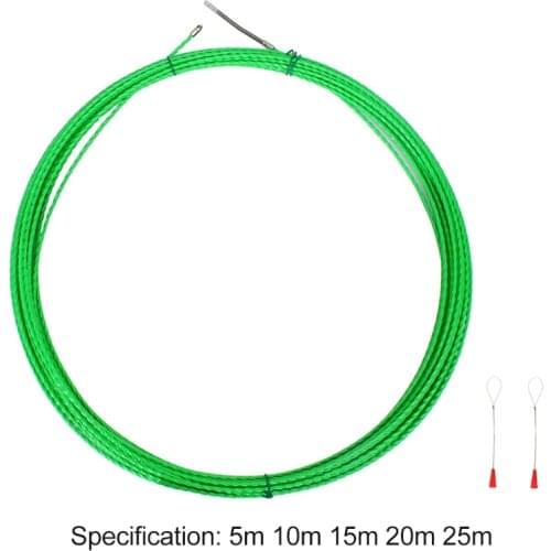 Cable Puller Electrical Wire Fish Tape Cable Wire Puller Lead Device Construction Electrician Hand Tools 5/10/15/20/25m