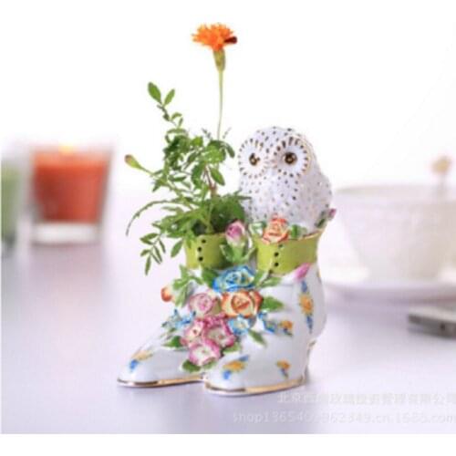 European fashion wedding gifts home decoration decoration ceramic crafts ceramic shoes ornaments
